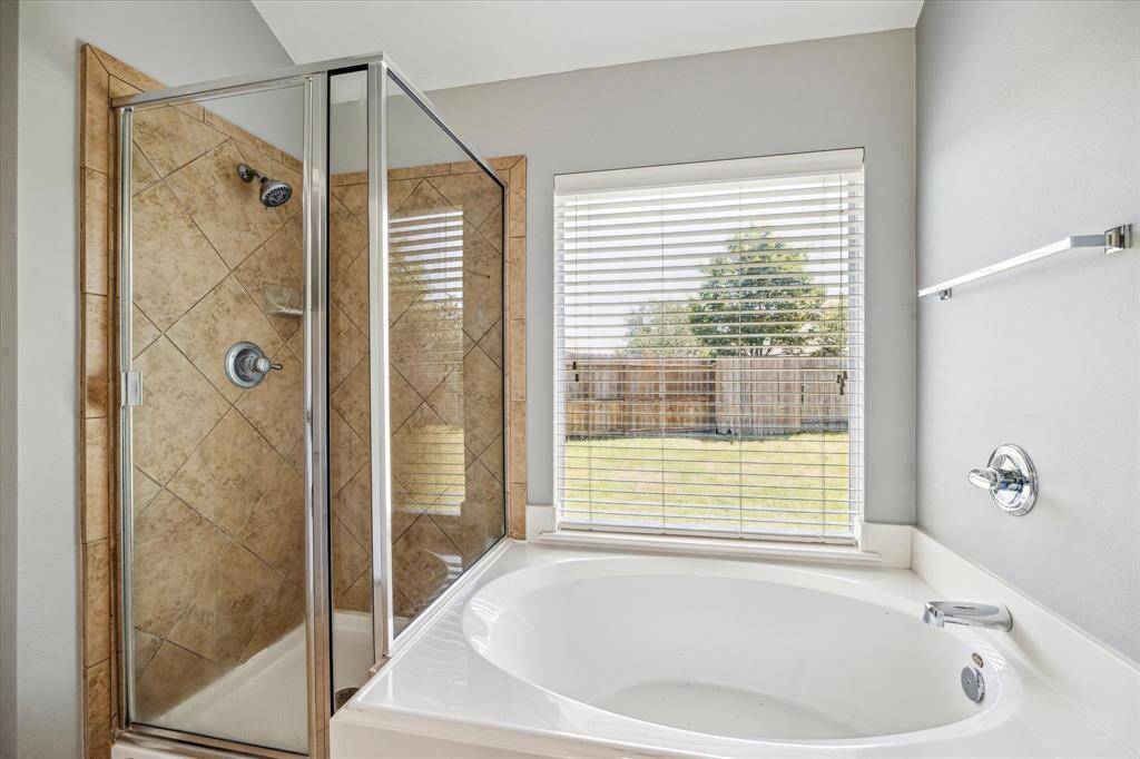 A Separate Stand-up Shower w/ Tile Surround
