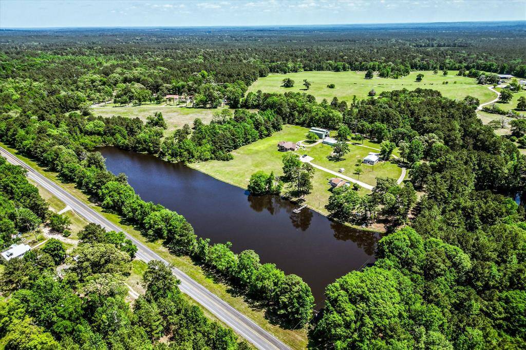 Aerial view of the property