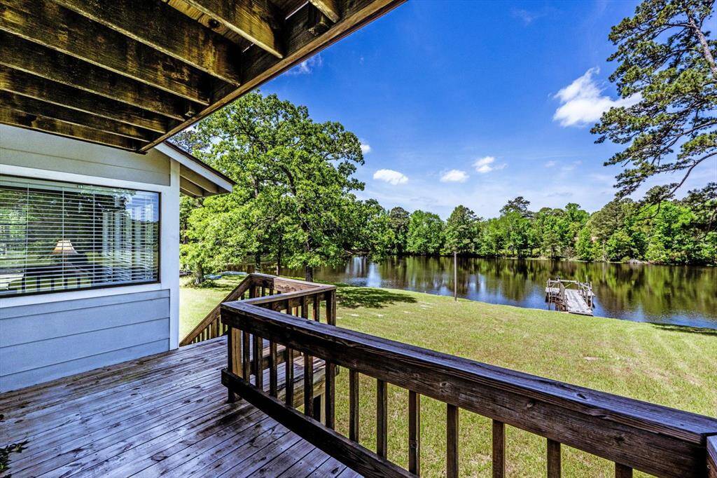2nd home balcony overlooking the lake