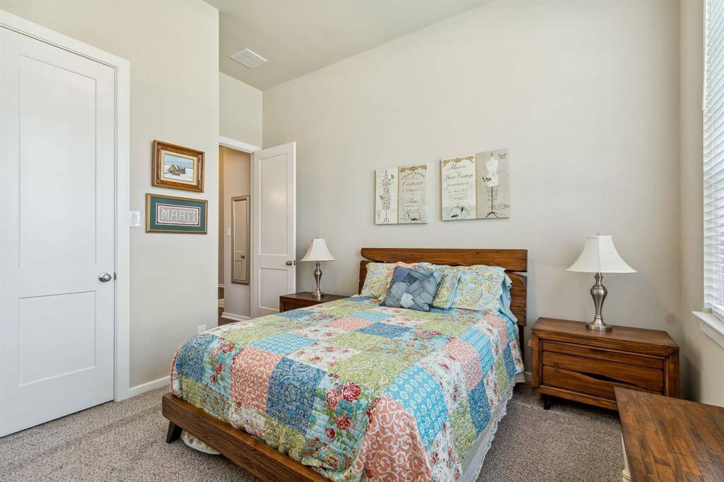 All the bedrooms have nice size walk in closets