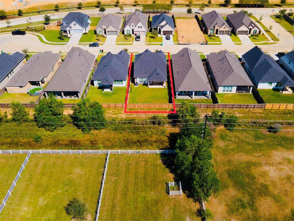 Nice green space behind the house.