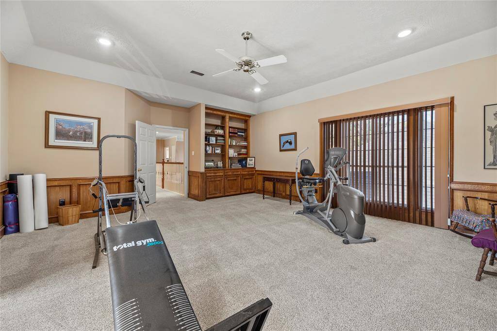 Alternate view of the gym/game room.