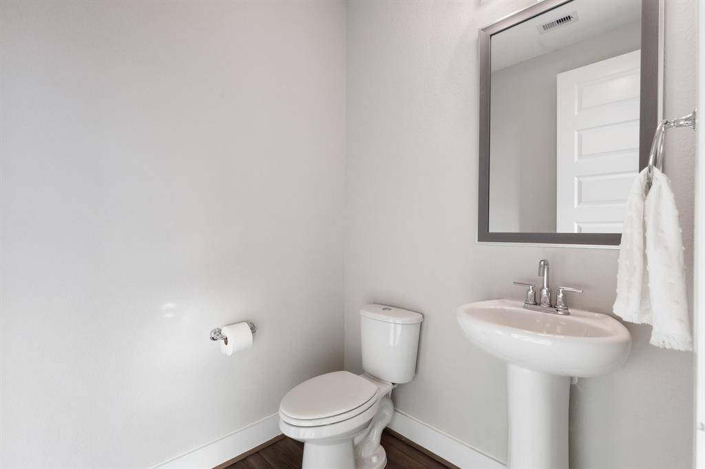 Large downstairs half bathroom