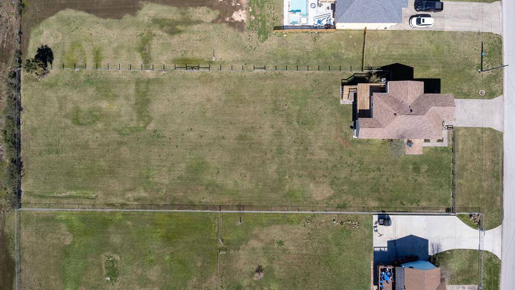 Aerial view of most of the property