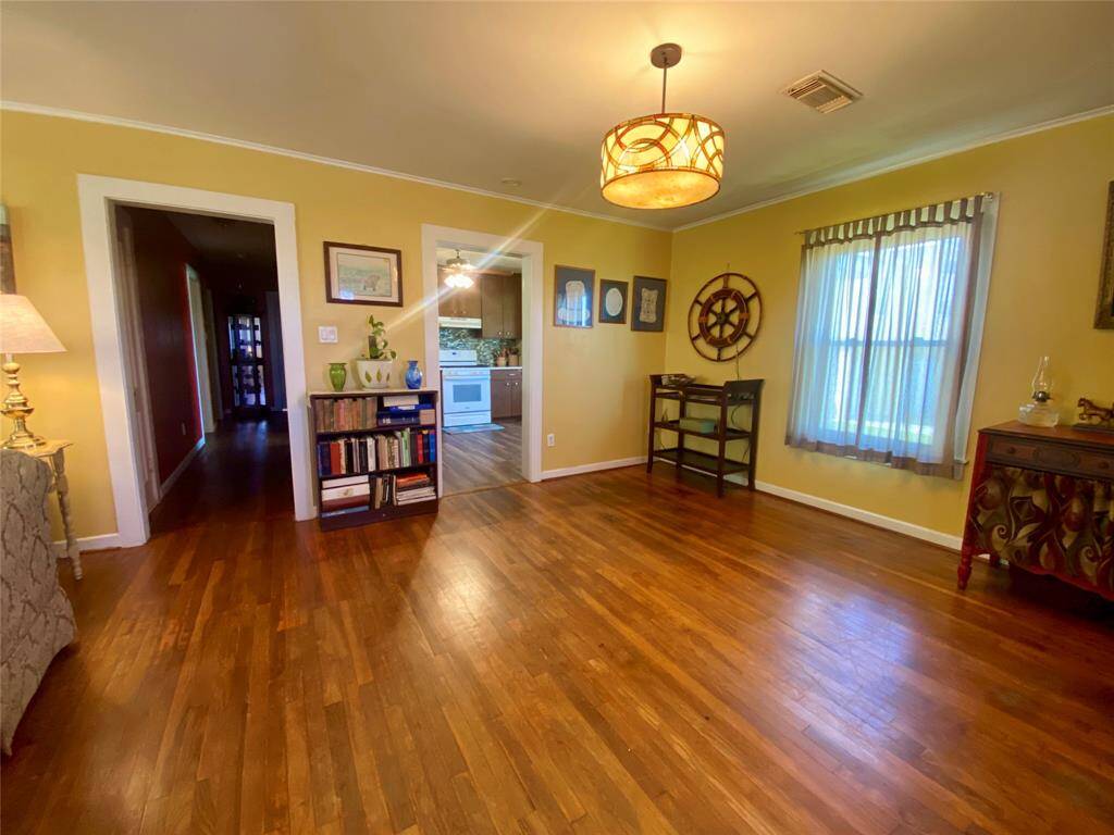 Another view of the dining area that leads into the spacious kitchen.