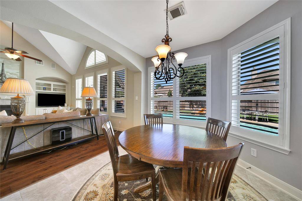 Plantation Shutters throughout the home.