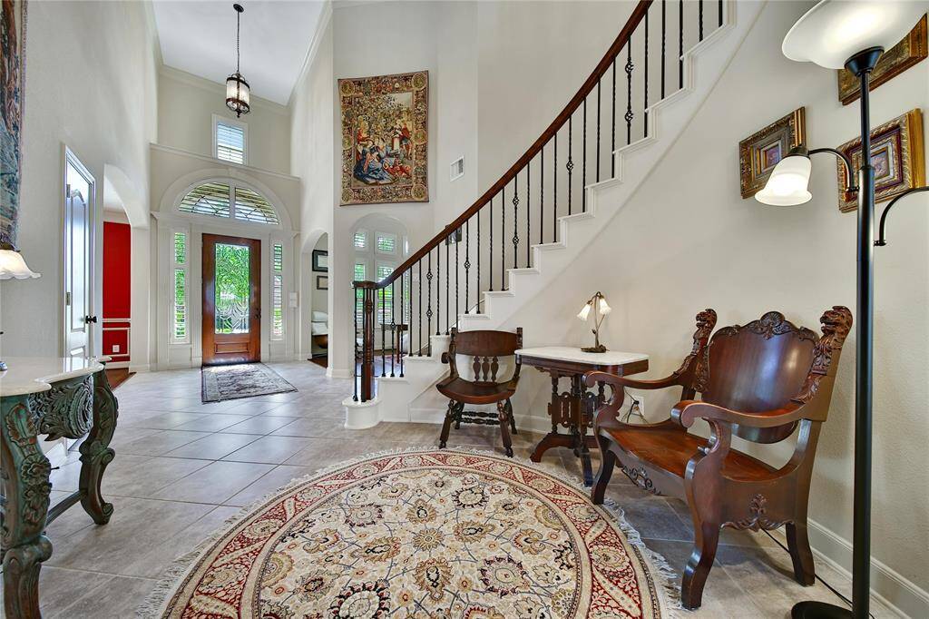 Breathtaking formal entry.