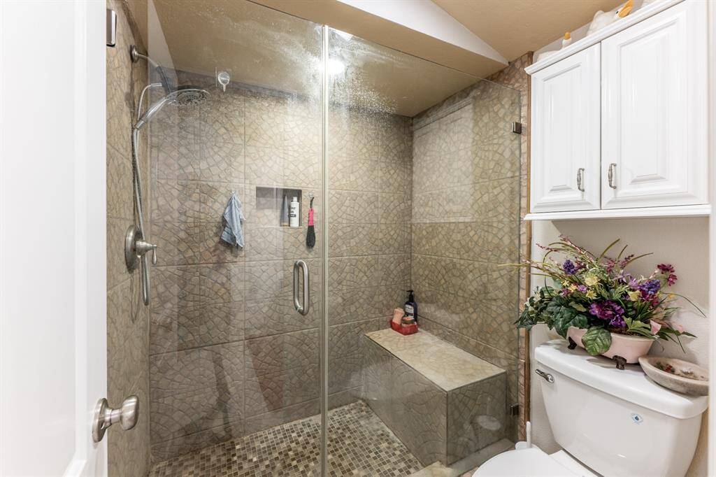 Tiled shower in primary bath