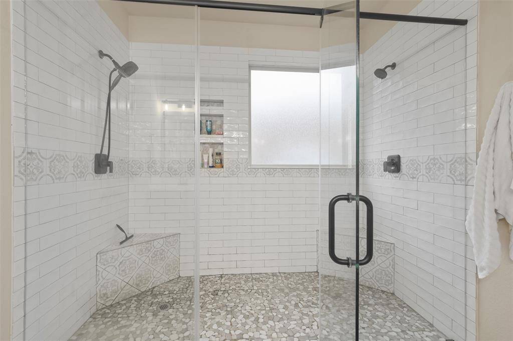 This walk in shower is BEAUTIFUL!
