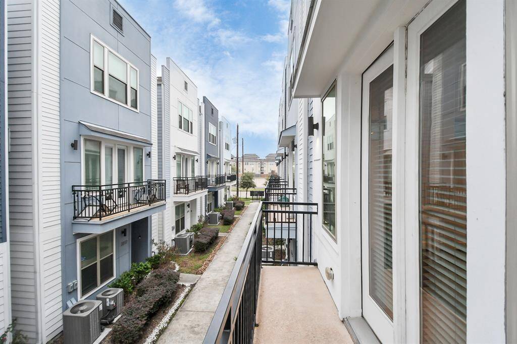 Balcony access outside of family room to get some fresh air or just enjoy the weather