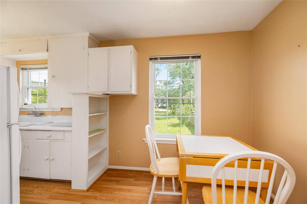Space for dining in the cute kitchen