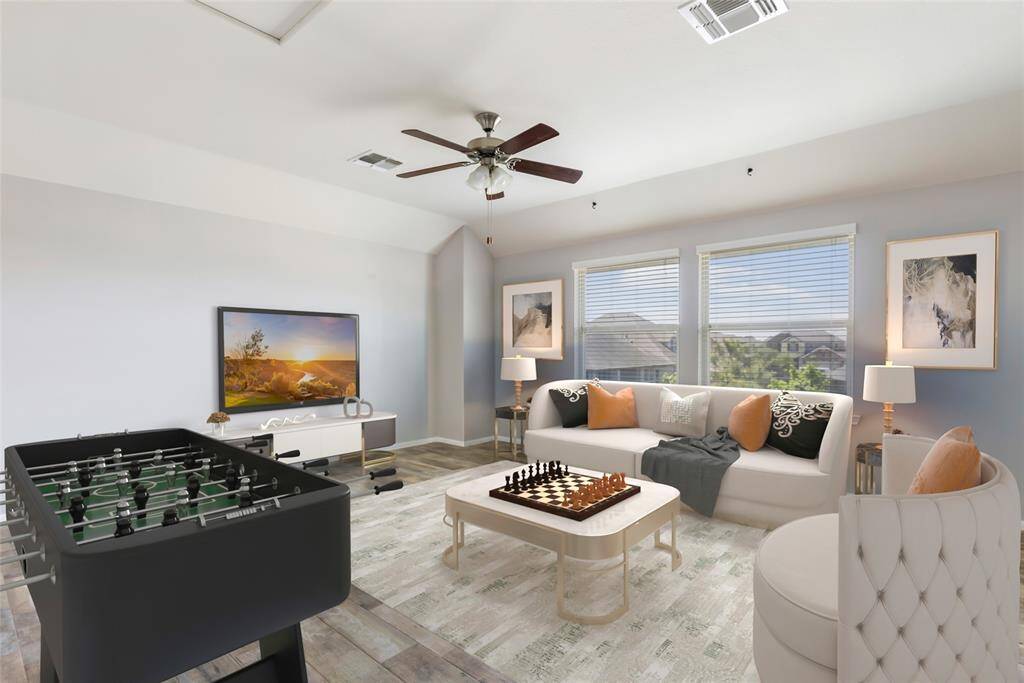 Game room (virtually staged)