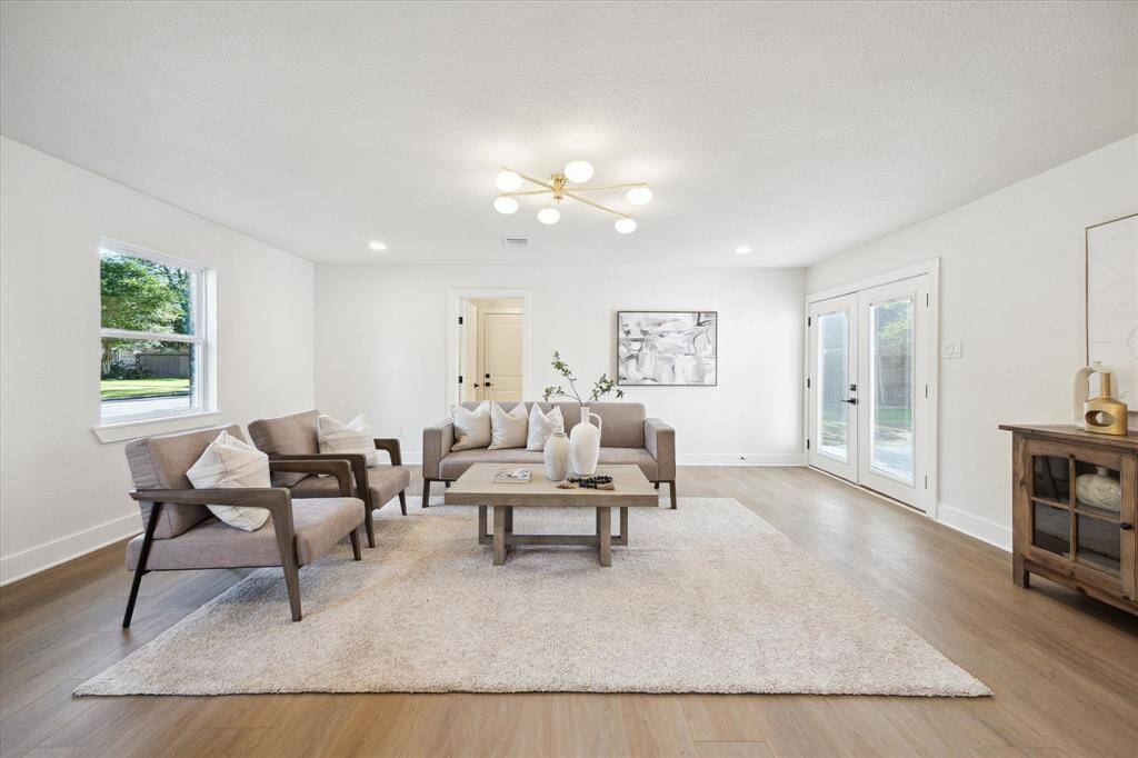 Living room looking towards kitchen