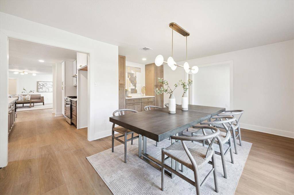 Dining room featuring built-ins