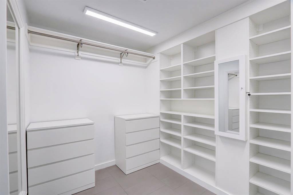 Plenty of storage in this spacious primary closet.