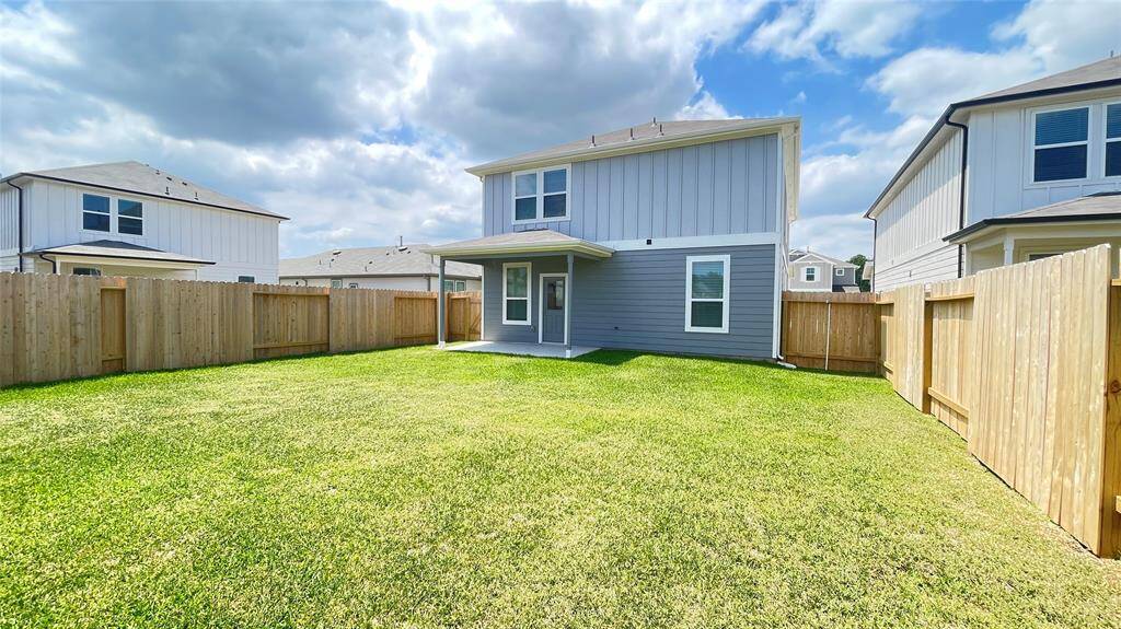 Large back yard