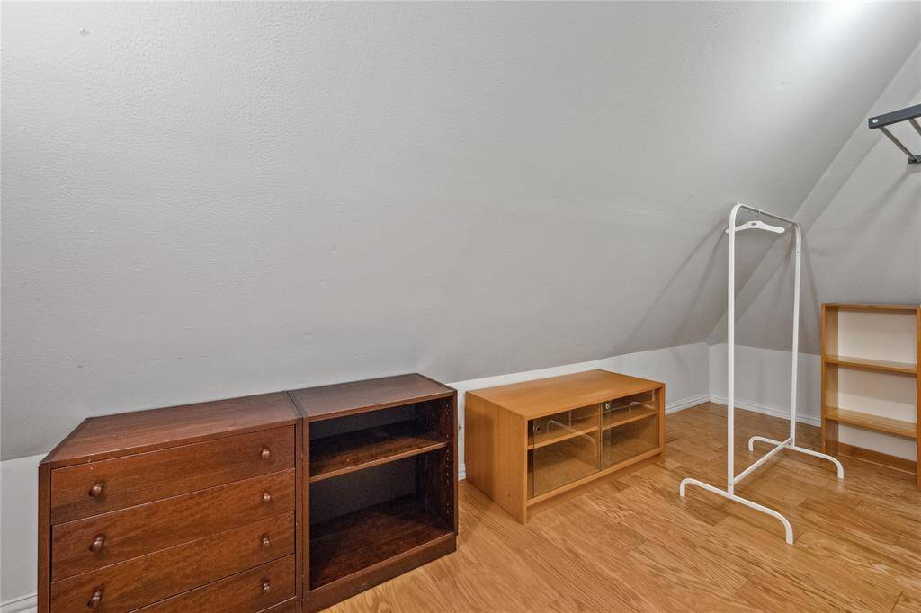 Huge closet area off the 4th bedroom ( the one with the orange wall!)