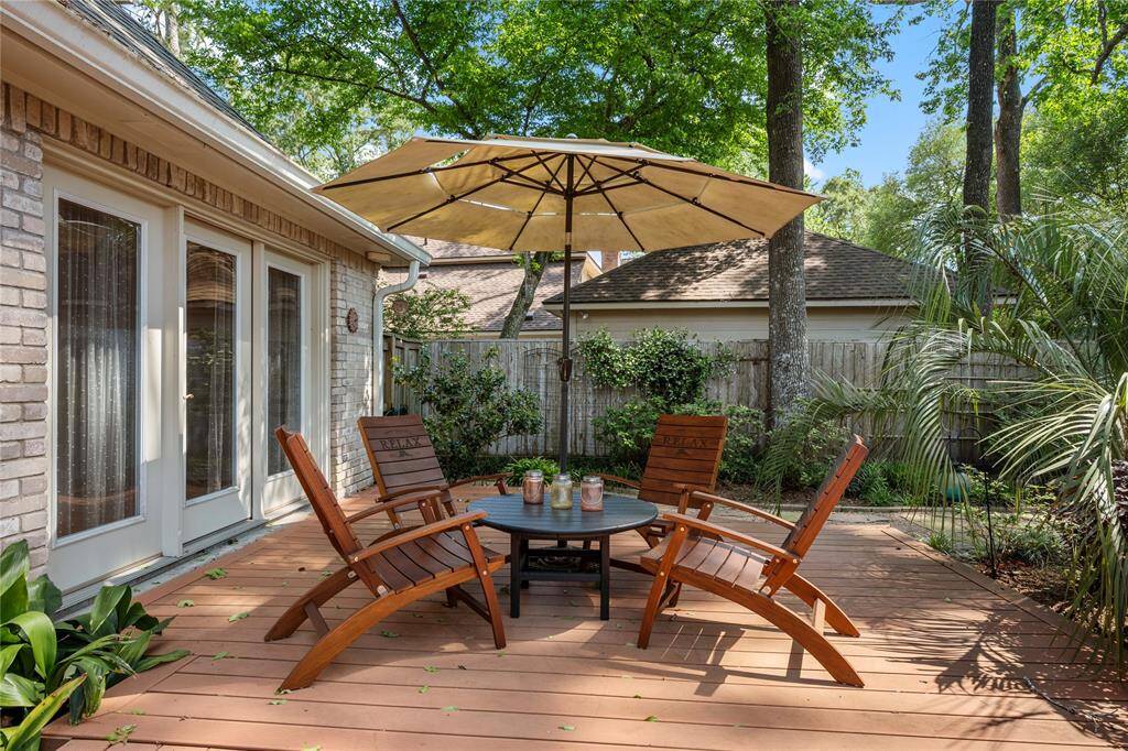Fenced and private back yard!