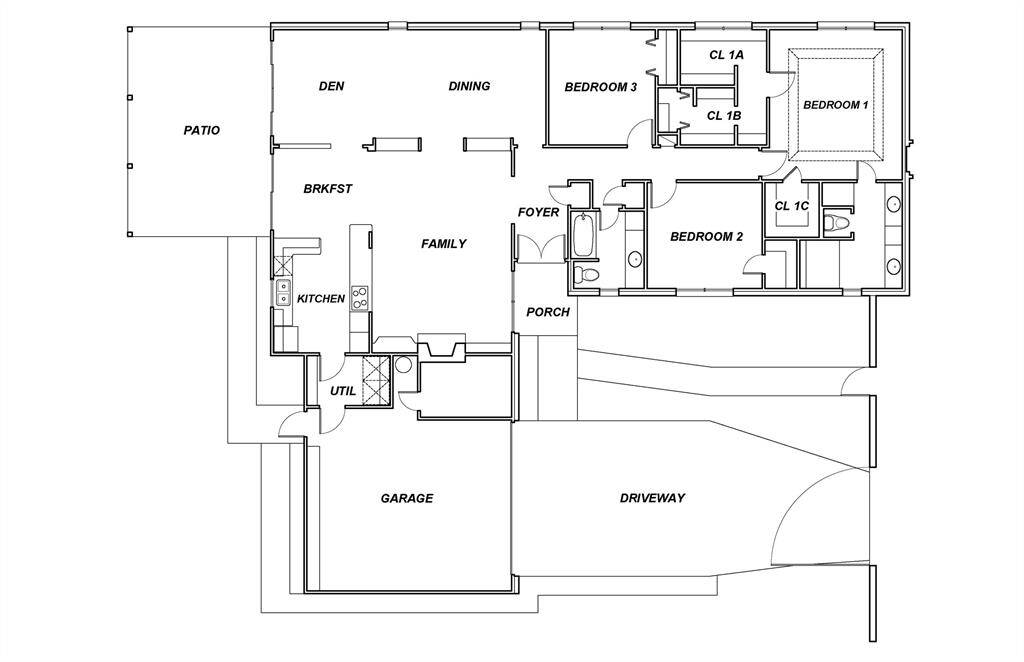 Floor plan for 2515 Briarpark Dr.