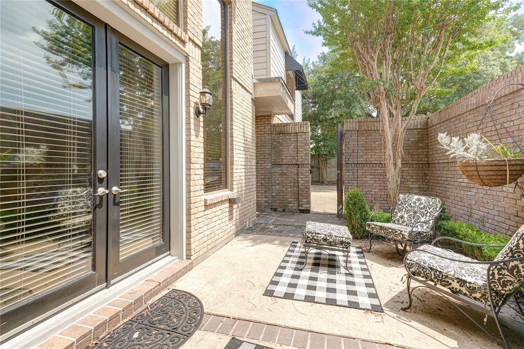 One of 3 courtyards