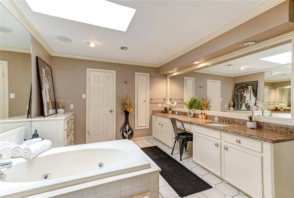 Two vanity sinks!