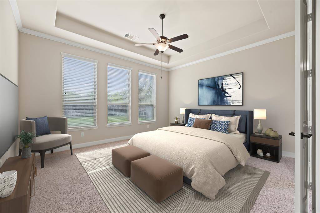 virtually staged Primary Bedroom