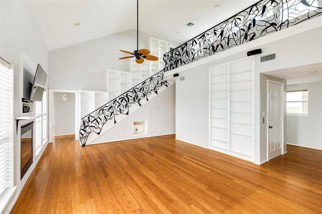 Stairway leading to the 2nd floor bedroom suites