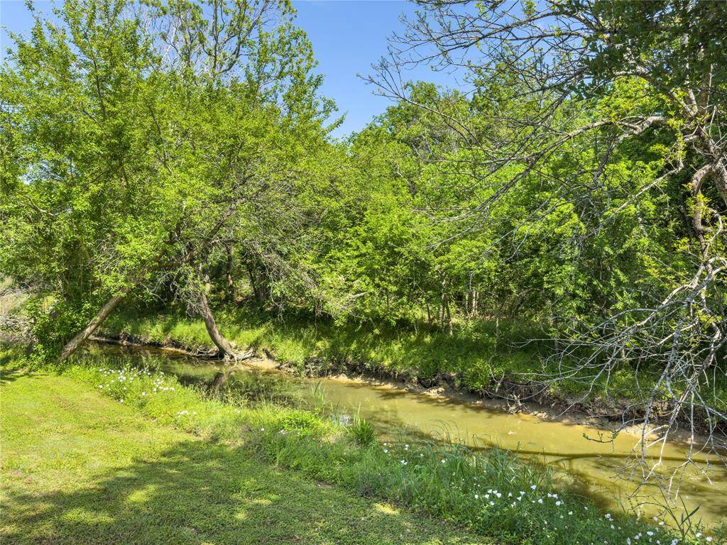 creek that runs through the back of the property