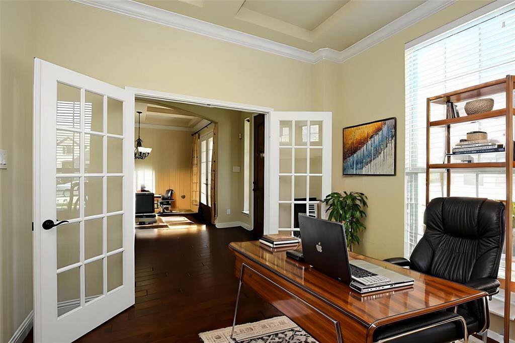 Home Office Across from the formal dining room