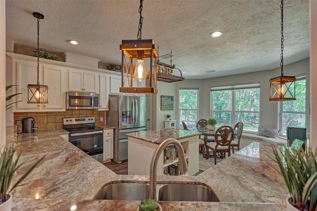 Lots of counter space in this island kitchen!