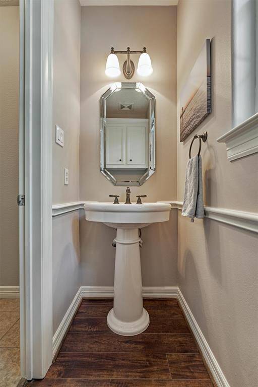 Downstairs powder bath.