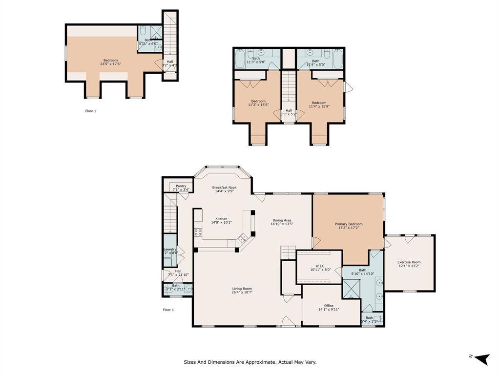 A floor plan of the home.