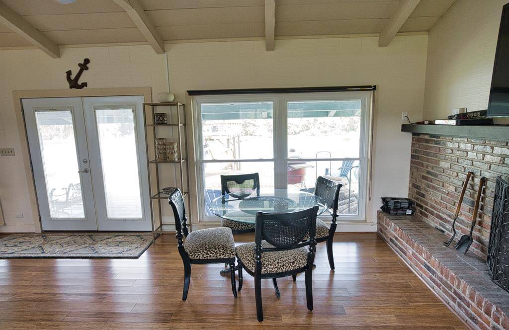 French Doors as you enter with windows on both sides of them