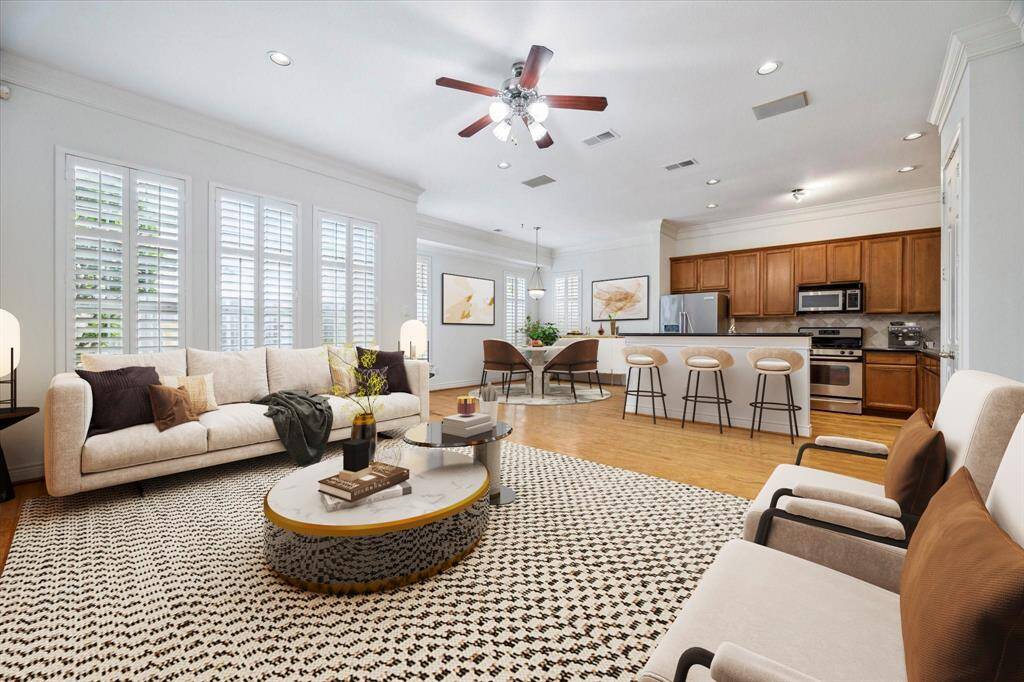 Living Area Virtually Staged