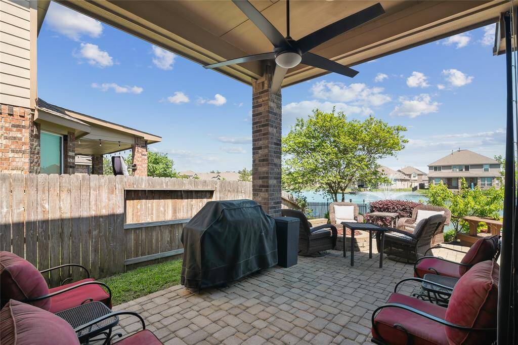 Our Covered Patio and Sitting Area is perfectly located to block the afternoon sun. It also has a natural gas connection for your grill or outdoor kitchen.