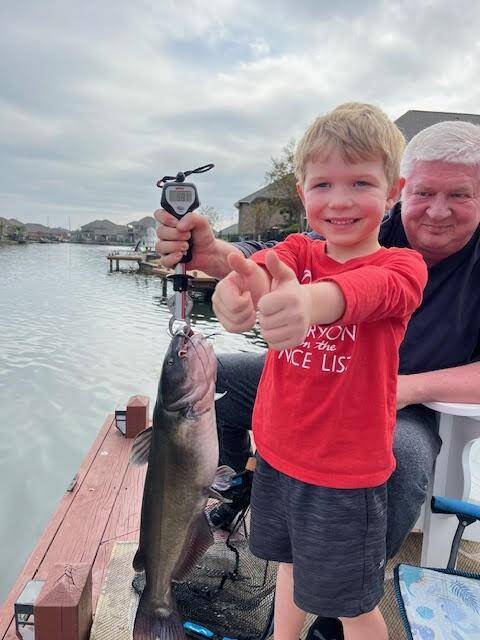 Even a child can catch huge fish in this lake.