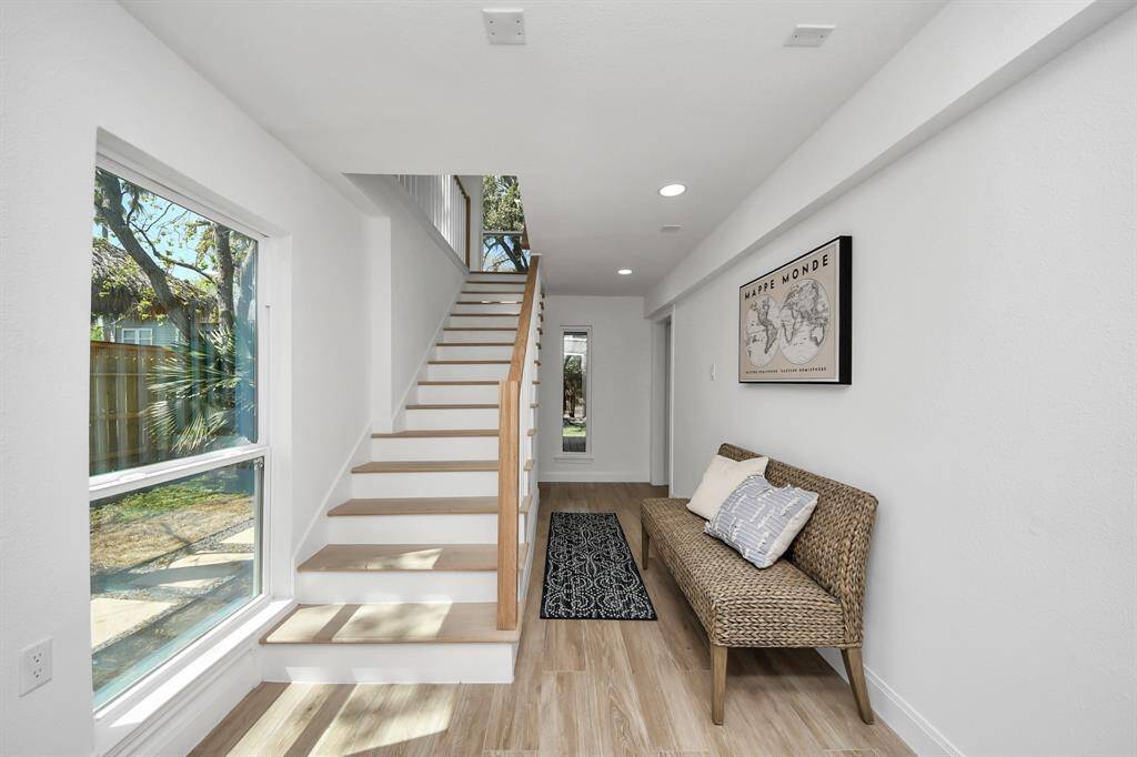 Entering from the first floor mudroom off of the driveway