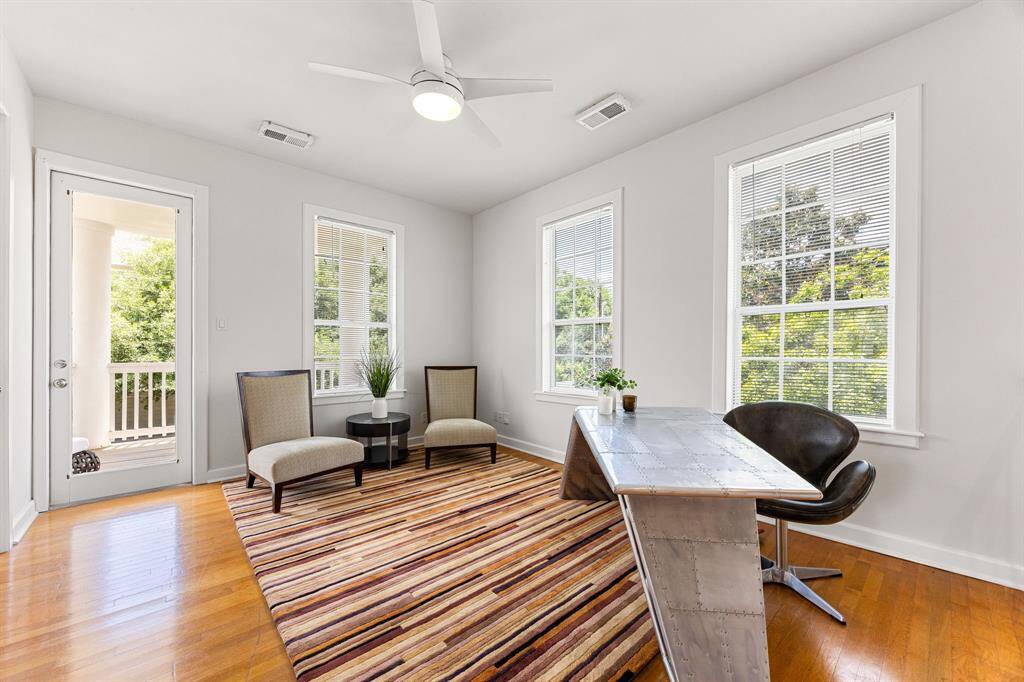 This space is would make a great 3rd bedroom! Large closet and even access to a private front facing porch.