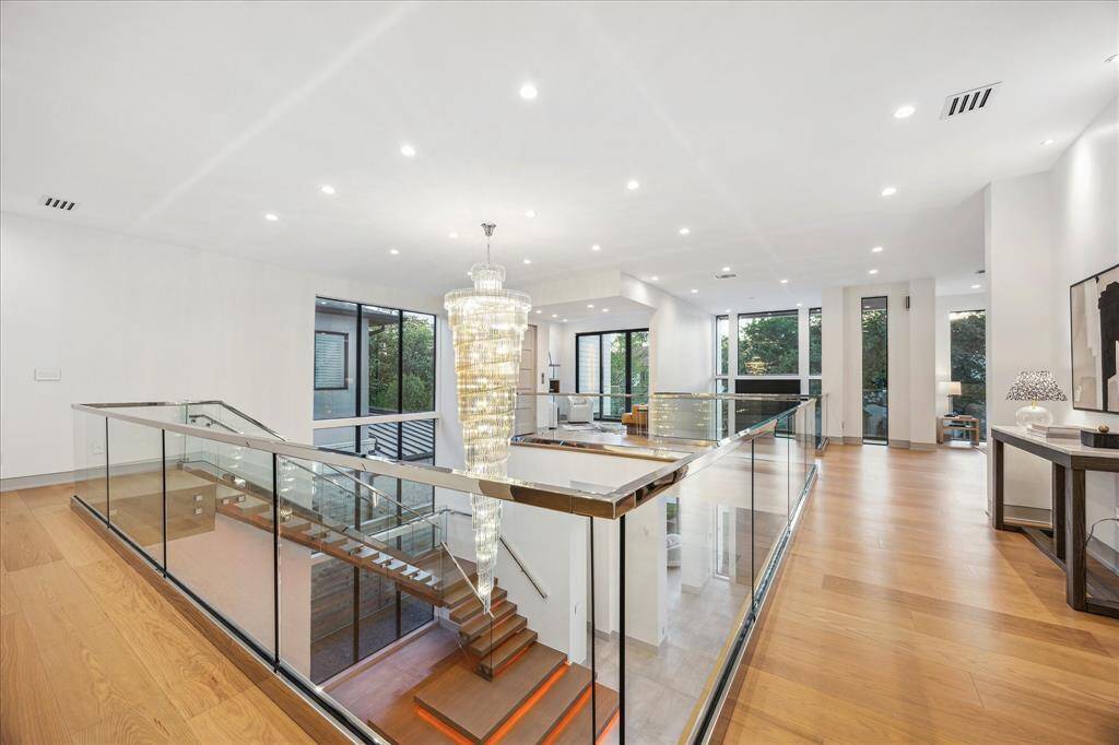 Second floor landing looking towards upstairs study and family room