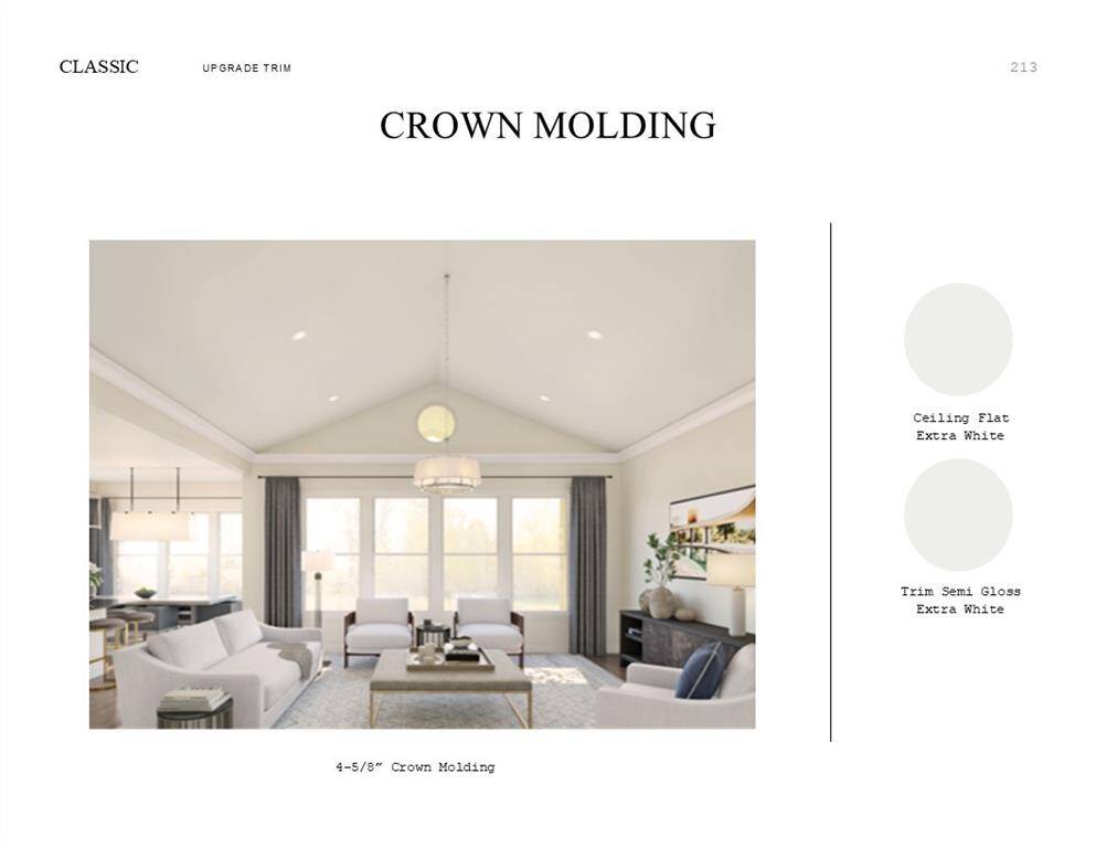 Classic Look Palette 5: Trim Selection Sheet (*Artist rendering used for illustration purposes only.)