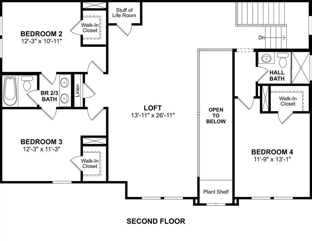 The Stirling floor plan by K. Hovnanian Homes. 2nd Floor Shown. *Prices, plans, dimensions, features, specifications, materials, and availability of homes or communities are subject to change without notice or obligation.