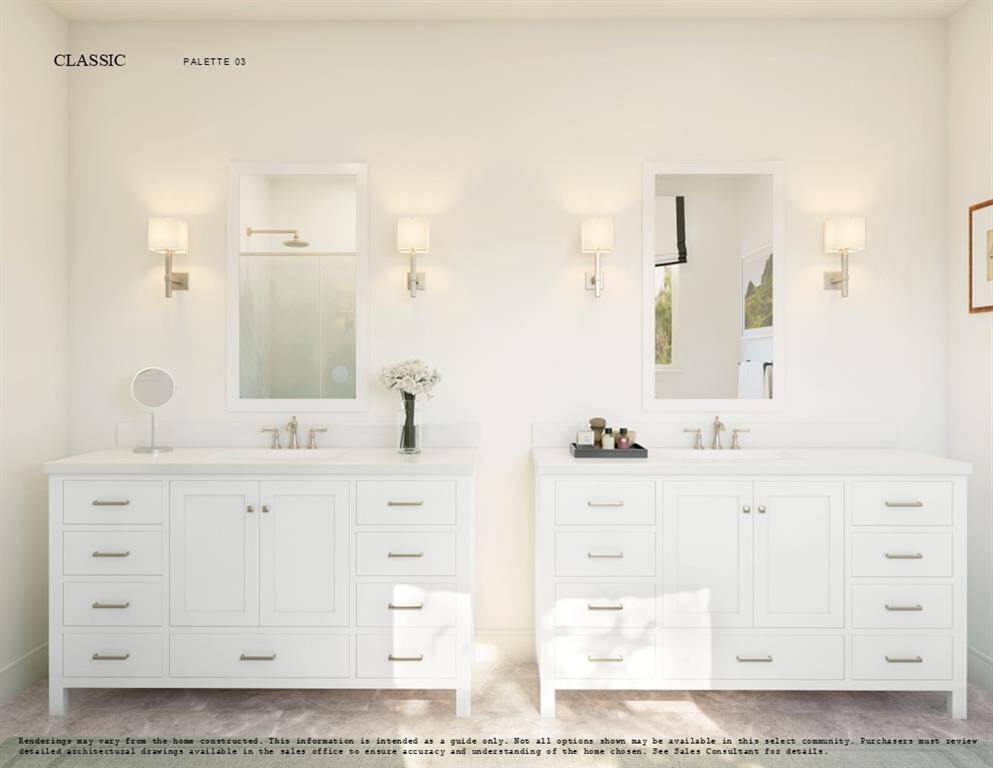Classic Look Palette 3 Primary Bathroom (*Artist rendering used for illustration purposes only.)