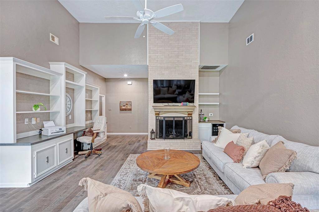 Beautiful built-ins! Floors replaced in 2018.