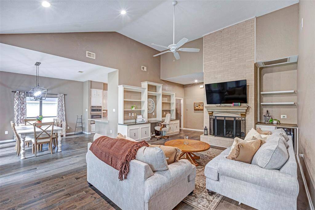 Light and bright- open to the dining area.