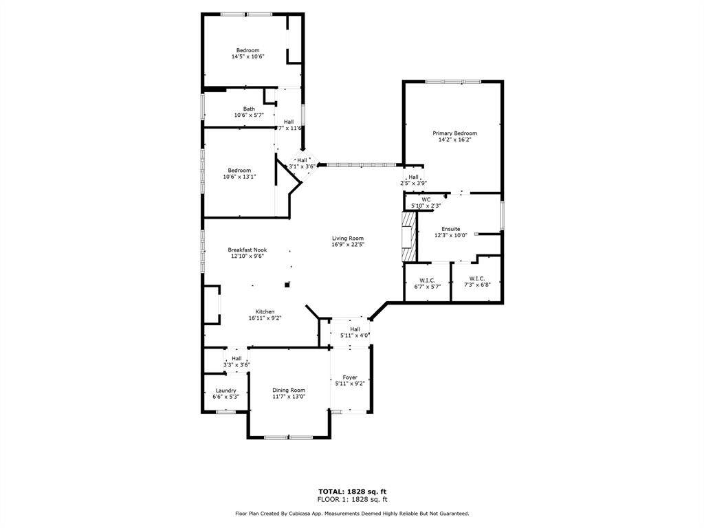 Picture to show floorpan only.  Accurate size is 1960 sq feet per appraisal district.