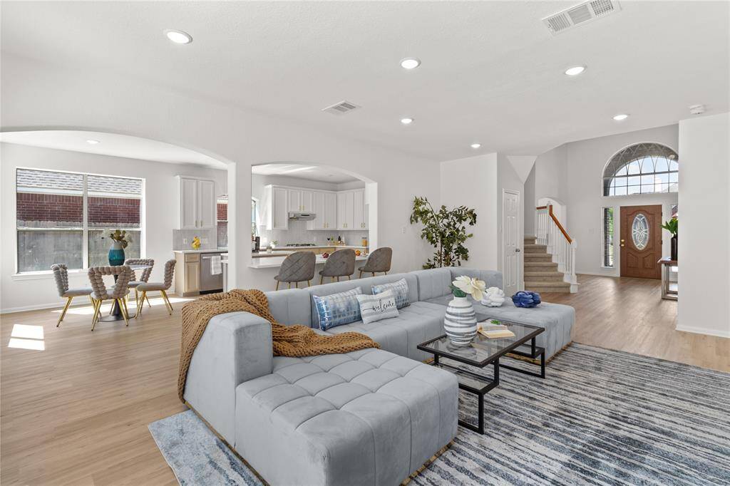 Gorgeous living room with amazing natural light