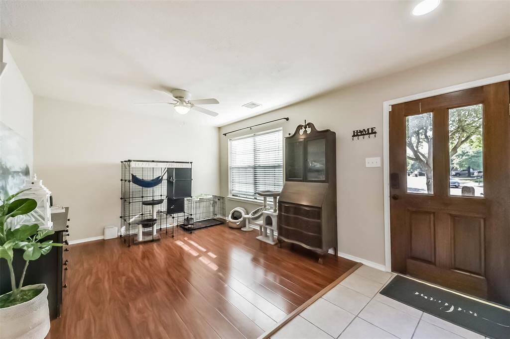 A room that works as hard as you do! While designed as a formal dining room, this front space flexes easily into a home office, playroom, pet haven, or creative studio. You decide how to make it yours!