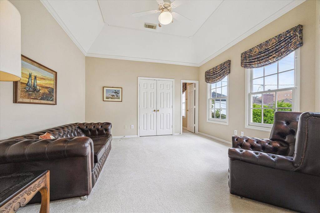 This is one of 5 bedrooms on the second floor & has a private bath.