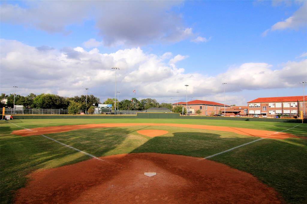 The West U ball fields nearby are a neighborhood gathering spot!