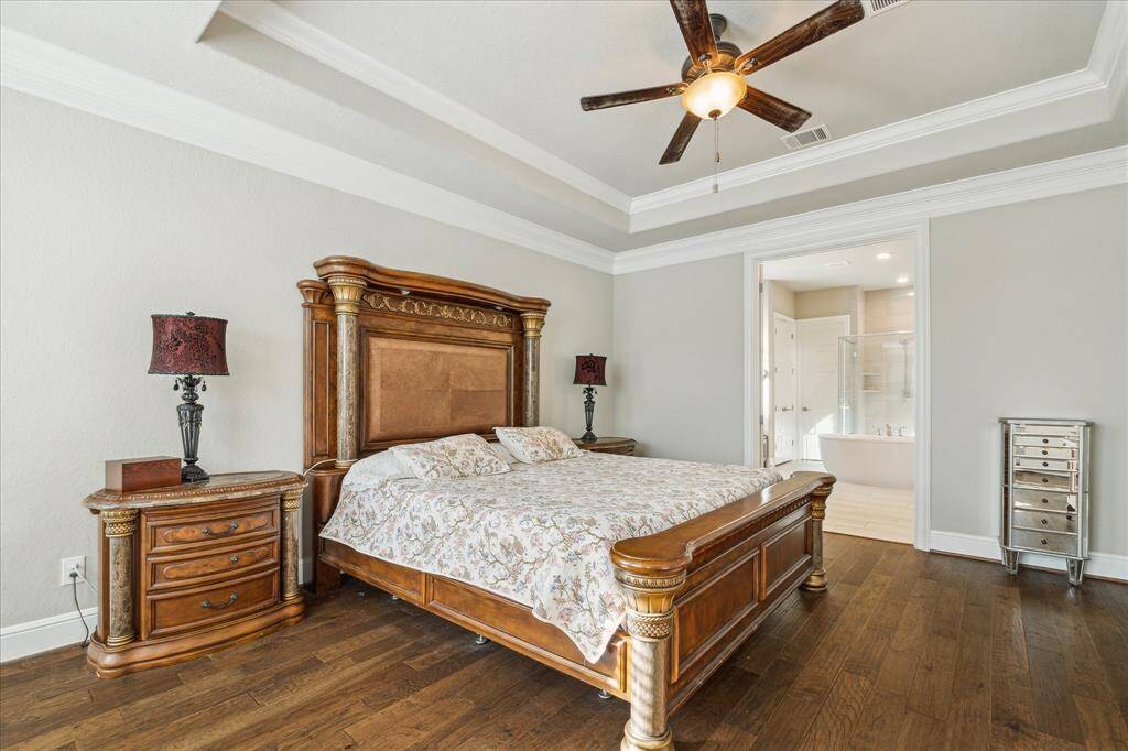 Primary bedroom on the first floor.